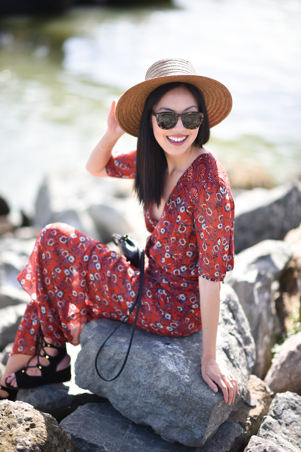 floral-dress-spring-hat-lace-up-sandals