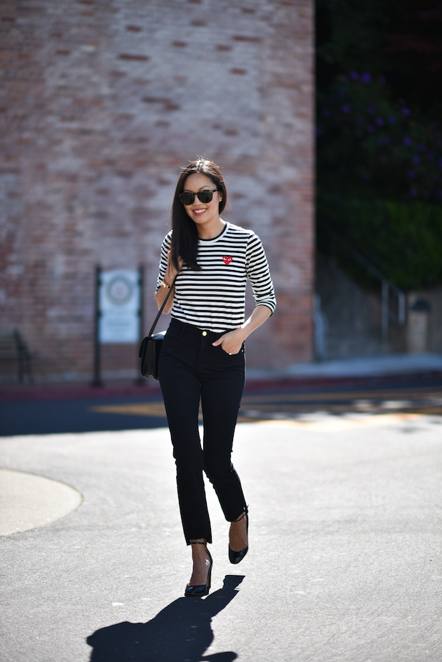 comme-de-garçon-striped-tee-cropped-denim