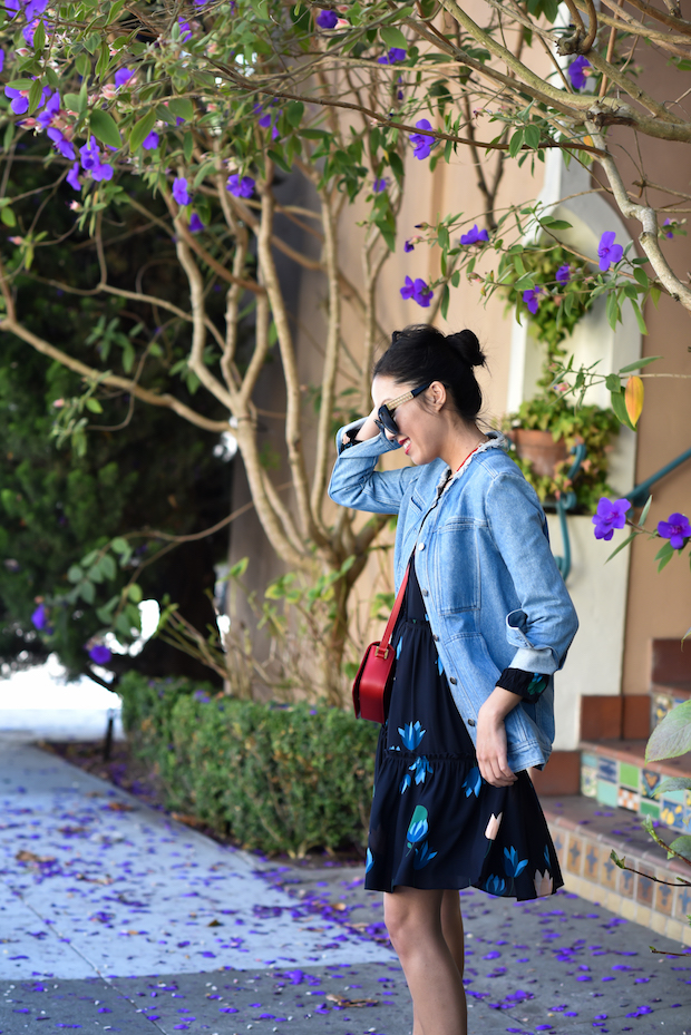 floral-dress-denim jacket-1